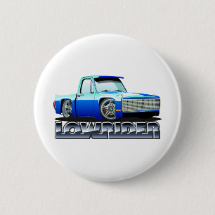 Cartoon lowrider 6 cm round badge