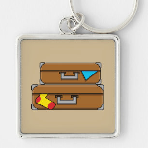 Cartoon Luggage Key Ring