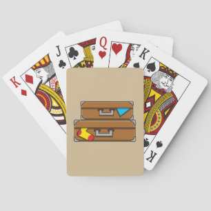 Cartoon Luggage Playing Cards
