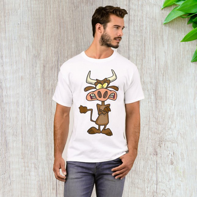 Cartoon Mad Cow T-Shirt (Creator Uploaded)
