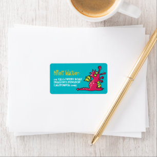 Cartoon Magic Dragon Halloween Address Labels