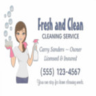 Cartoon Maid House Cleaning Service