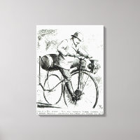 Cartoon making fun of the early days of Bicycles