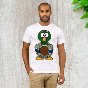 Cartoon Mallard Duck Mens T-Shirt