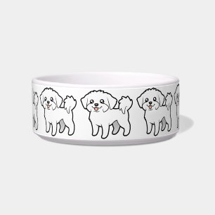 Cartoon Maltese (puppy cut) Bowl