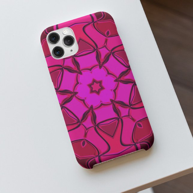 Cartoon Mandala Flower Pink Case-Mate iPhone Case (Creator Uploaded)