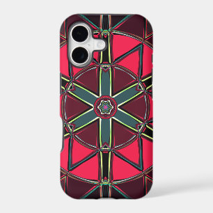 Cartoon Mandala Red and Green