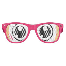 Cartoon Manga Eyes Sunglasses (Pink)