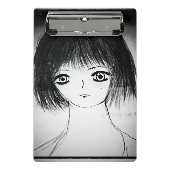 cartoon manga yaei drawing cute anime girl mini clipboard (Front)