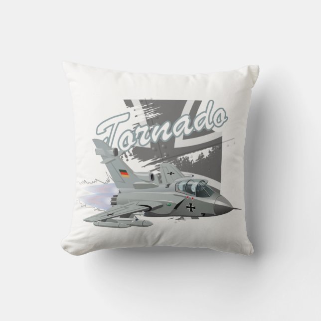 Cartoon military fighter plane cushion (Front)