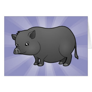 Cartoon Miniature Pig