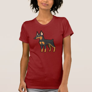 Cartoon Miniature Pinscher / Manchester Terrier T-Shirt