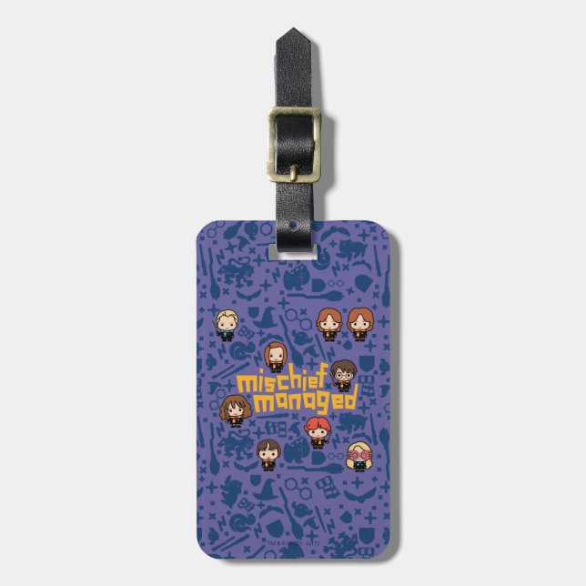 Cartoon "MISCHIEF MANAGED™" Graphic Luggage Tag (Front Vertical)