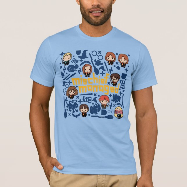 Cartoon "MISCHIEF MANAGED™" Graphic T-Shirt (Front)