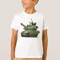 Cartoon modern armored tank