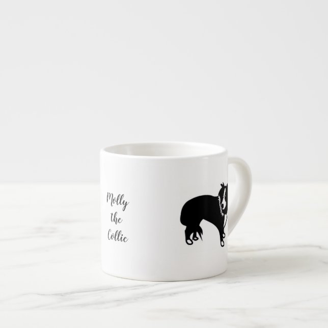 Cartoon Molly the Collie Coffee Mug (Front Right)