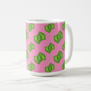 Cartoon Money Dollar Bills Coffee Mug