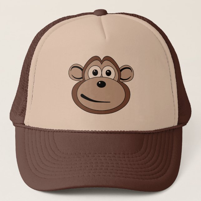 Cartoon Monkey Face Hat (Front)