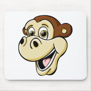 Cartoon Monkey Mouse Pad