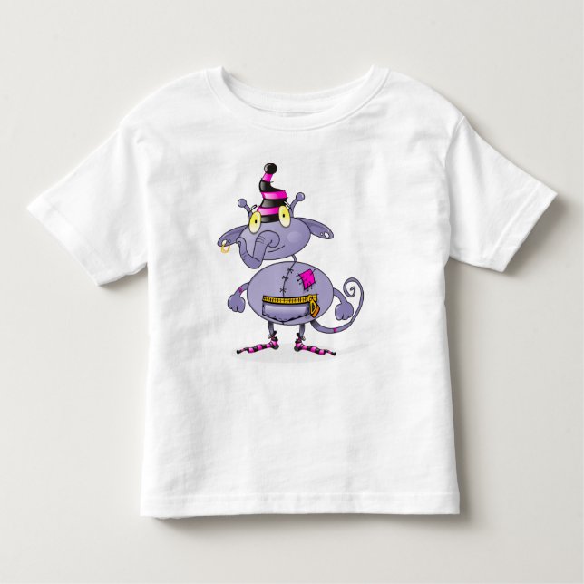 Cartoon Monster - Patches! Toddler T-Shirt (Front)
