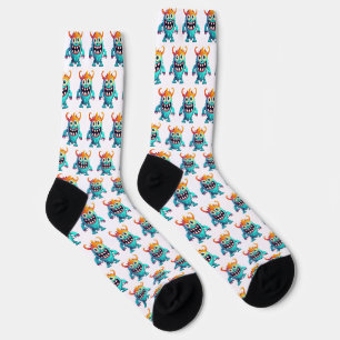 Cartoon Monster Socks