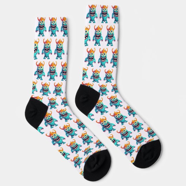 Cartoon Monster Socks (Right)