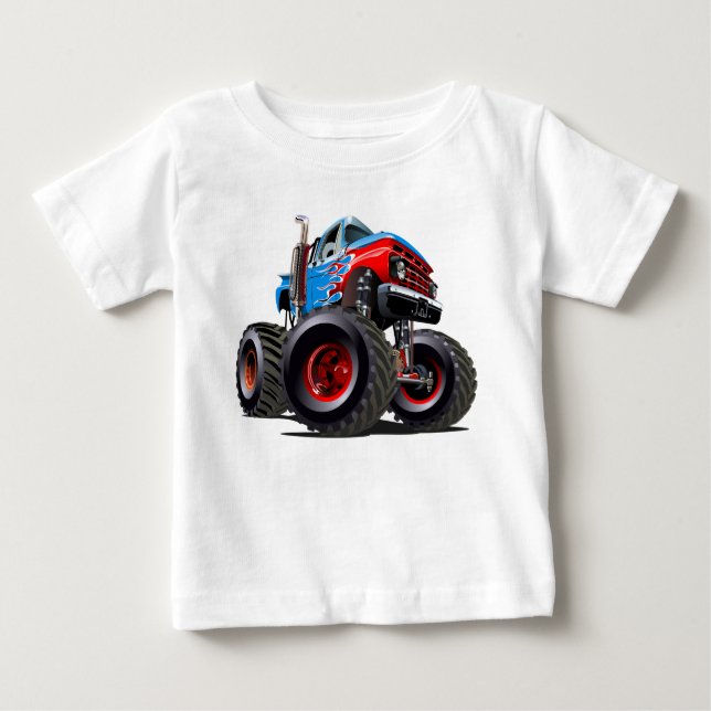Cartoon monster truck baby T-Shirt (Front)