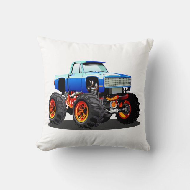 Cartoon monster truck cushion (Front)