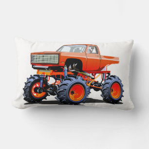 Cartoon monster truck lumbar cushion
