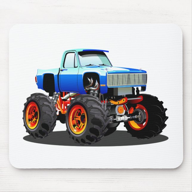 Cartoon monster truck mouse pad (Front)