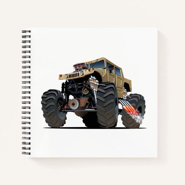 Cartoon monster truck notebook (Front)