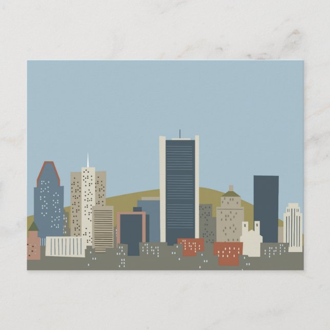 Cartoon Montreal Postcard (Front)