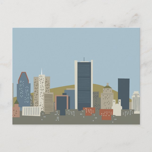 Cartoon Montreal Postcard (Front)