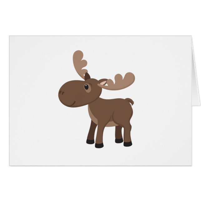 Cartoon Moose (Front Horizontal)