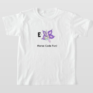 Cartoon Morse Code for Kids!  Letter E T-Shirt