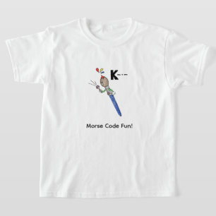 Cartoon Morse Code for Kids! Letter "K" T-Shirt
