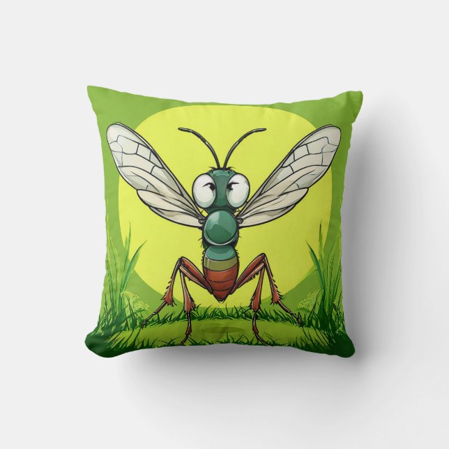 Cartoon Mosquito Cushion (Front)