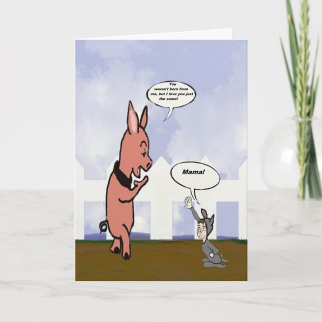 Cartoon mother's day Card (Front)