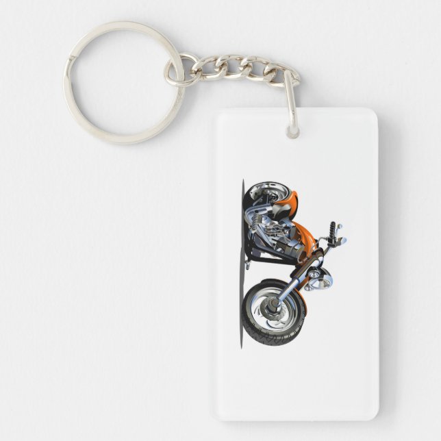 Cartoon motorcycle key ring (Front)