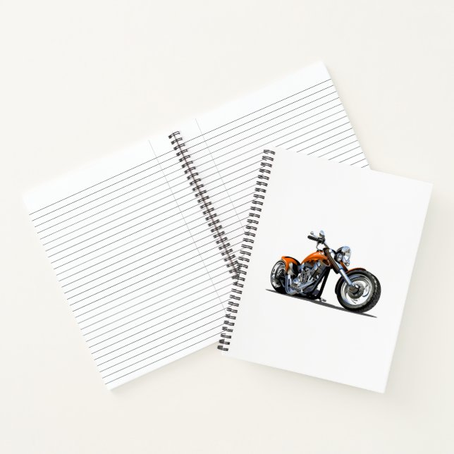 Cartoon motorcycle notebook (Inside)