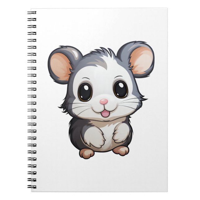 Cartoon mouse illustration notebook (Front)