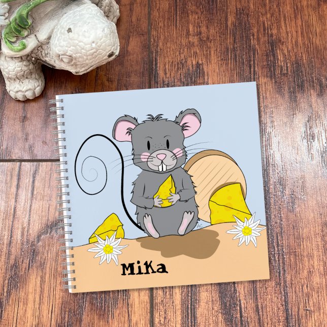 Cartoon Mouse Kid Handwriting -Art Notebook (Creator Uploaded)