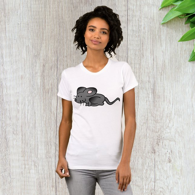 Cartoon Mouse Womens T-Shirt (Creator Uploaded)