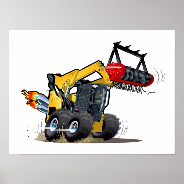 Cartoon mulcher poster (Front)