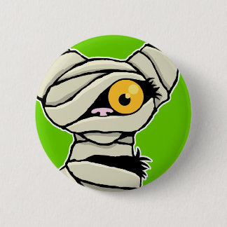 Cartoon Mummy Cat | Halloween Novelty 6 Cm Round Badge