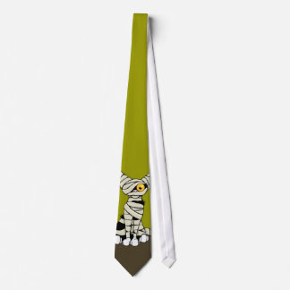 Cartoon Mummy Cat - Halloween Novelty Tie