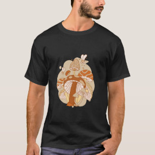 Cartoon Mushrooms Cottagecore Cute Retro Hippie 60 T-Shirt
