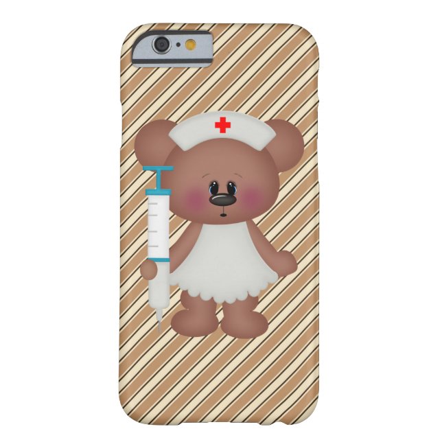 Cartoon Nurse Bear iPhone 6 barely there case (Back)