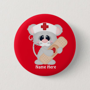 Cartoon Nurse Mouse add name button