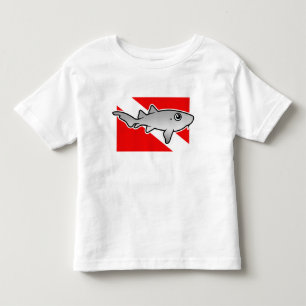 Cartoon Nurse Shark Dive Flag Toddler T-Shirt
